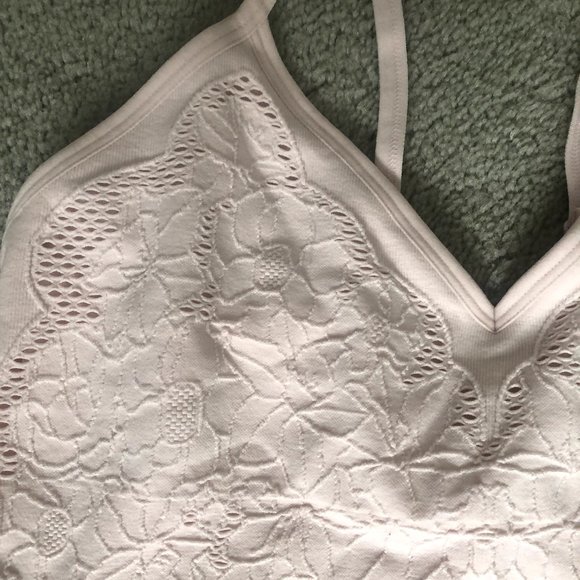 Baby Pink Lace Bralette Size L - Picture 2 of 5